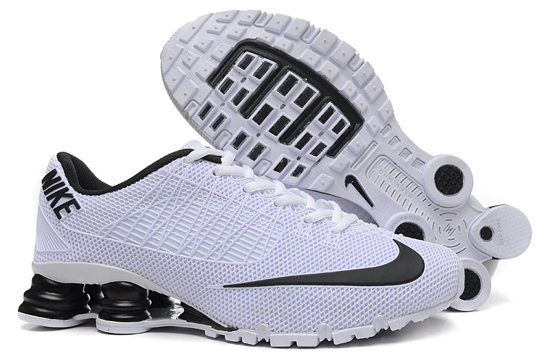 New Nike Shox Tur White Black Shoes